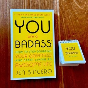 You Are A Badass by Jane Sincero Book With Quote Flip Book! NY times best seller